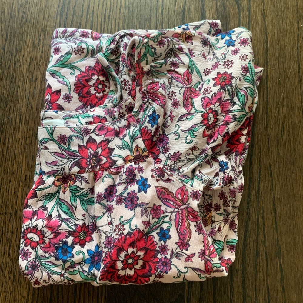 Youth pink flowers shirt